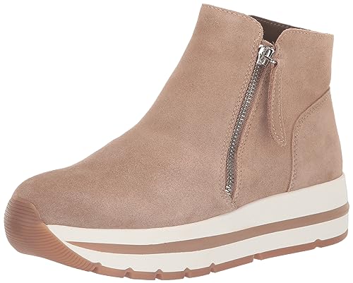 Steve Madden Women's Glided Sneaker, Taupe Suede, 8