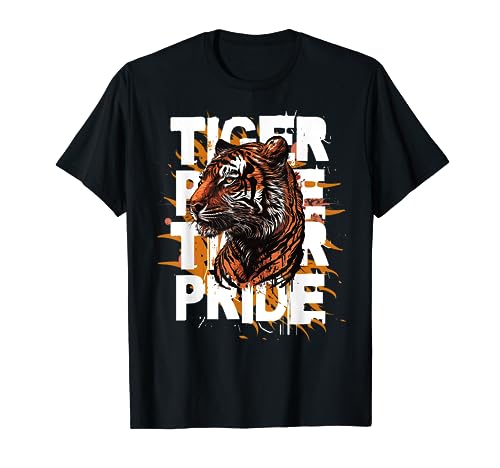 Tiger Pride Day Print Mom Dad Tigers Game Mascot T-Shirt
