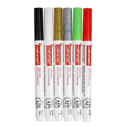 Holiday Medium Line 6 Color Paint Pen Set by Craft Smart