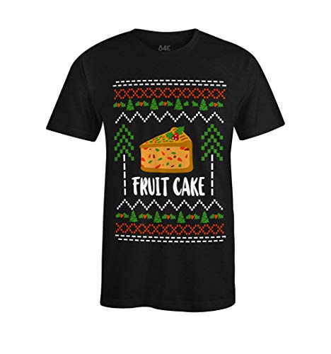 S4E Fruit Cake Ugly Christmas T-Shirt XX-Large Black