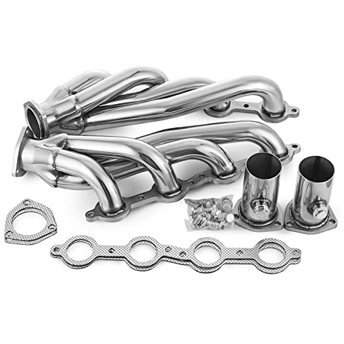 ZBPRESS Exhaust Header, Universal LS Swap S10 Conversion Headers (LS1, LS2, LS3, LS6, LS Engines) Truck & SUV, 4.8L, 5.3L, 5.7L, 6.0L, 6.2L Engines, V8 engines ONLY