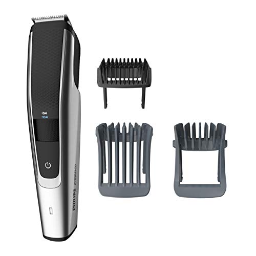 Philips Norelco Beard Trimmer and Hair Clipper Series 5500, Electric, Cordless, one Pass Beard Trimmer and Hair Clipper with Washable Feature for Easy Clean - No Blade Oil Needed - BT5511/49