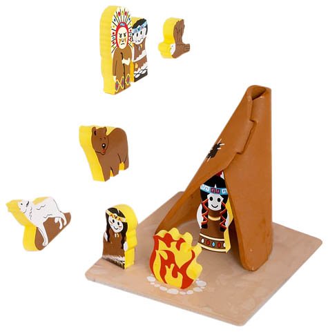 Edushape Floating 3D's Set - Native Tribes