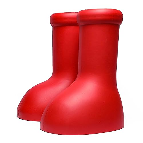 RIDAEX Big Red Boot Fashion Astro Boy Fun Anime Cartoon Big Red Shoes Anti Slip Red Water Boots for Kids Mens Women 11