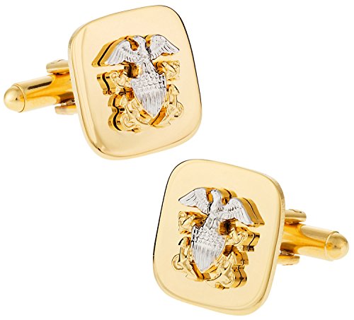 Cuff-Daddy US Navy Cufflinks Gold Officer with Presentation Box