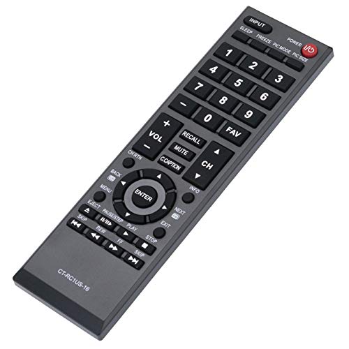 CT-RC1US-16 Replace Remote Control fit for Toshiba LED TV HDTV 43L420U 49L310U 49L420U 50L420U 28L110U 32L110U 32L220U 40L310U 43L310U 55L310U 65L350L 65L350U