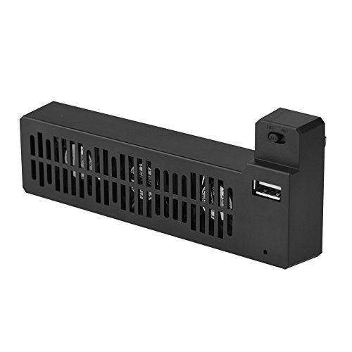 Cooling Fan for Xbox One X, External USB Cooler System Cooler with 3 Cooling Fans for Xbox One X Gaming Console (Black)