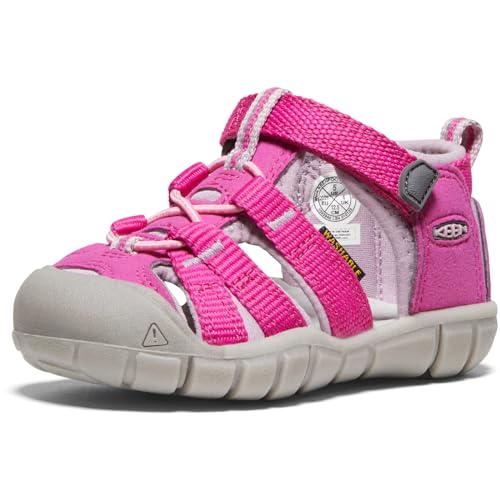 KEEN Kids Seacamp 2 CNX Closed Toe Sandals, Very Berry/Dawn Pink, 7 US Unisex Toddler