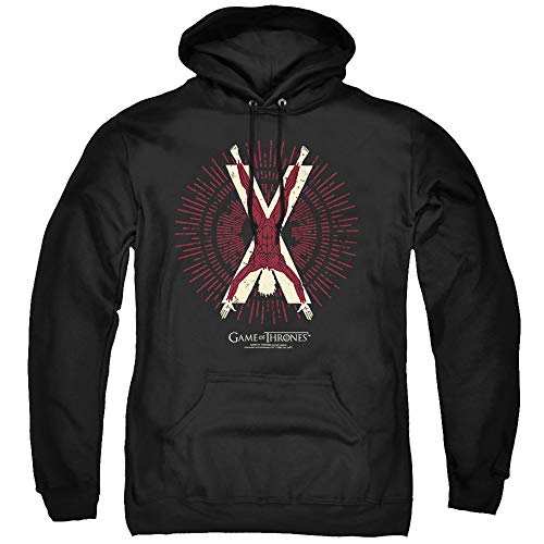 LOGOVISION Game of Thrones Bolton Burst Sigil Unisex Adult Pull-Over Hoodie, Bolton Burst Sigil, 2X-Large
