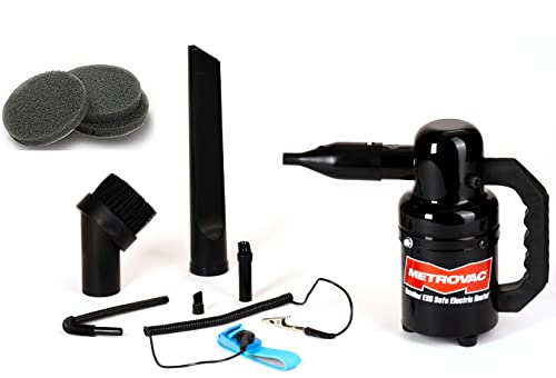 Includes 3 Extra Filters - Metro DataVac ESD Safe Electric Duster - Model ED-500 ESD - Great For Dusting Computers And Electronic Equipment - .75 Peak HP - 500 Watts - (Not A Vacuum)