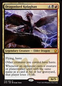 Magic The Gathering - Dragonlord Kolaghan (218/264) - Dragons of Tarkir