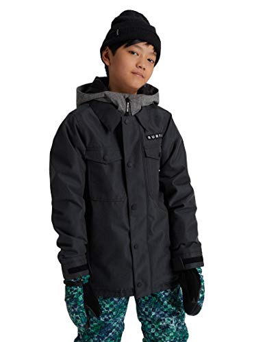 Burton Kids Boys Uproar Jacket Black Denim 3 S (7-8 Big Kids)