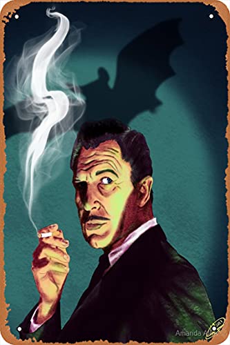 NIUMOWANG Metal Sign - Vincent Price Tin Poster 12 X 8 Inches