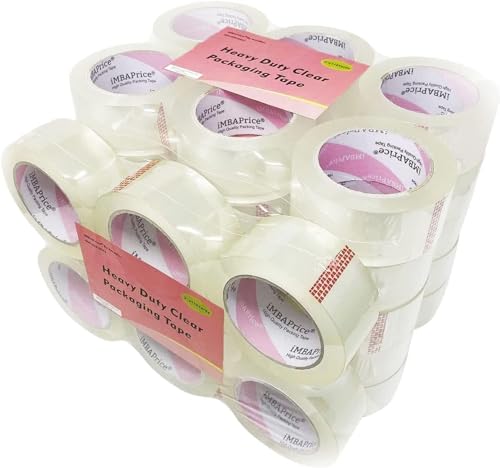 iMBAPrice Sealing Tape - 1 Box of Premium (36 Roll of 110 Yards) 36x330 Feet Long 2' Wide Ultra Clear Shipping Packaging Tape