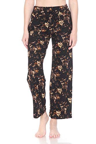 Leggings Depot Women's Fashion Lounge Pajama Pants with Pockets-PJ20D-Q665-S