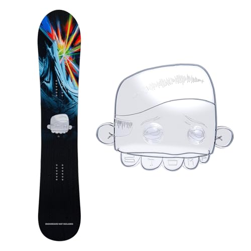 Stompgrip Premium Snowboard Stomp Pad | Bump It | Artist Collection |3D Decal | Clear