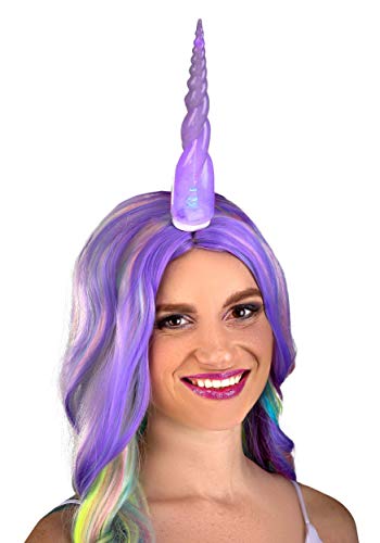 Rainbow Light Up Multicolor Unicorn Costume Horn Standard