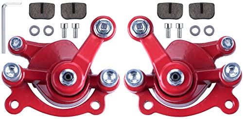 MWMNUN front Rear Disc Brake Caliper with Brake Pads Compatible with Motovox MBX10 MBX11 Mini Dirt Bike MM-B80-BR 80CC 2.5HP Moto Classic Mini Bike 47cc 49cc Pocket Bike Stand Up Goped Scooter