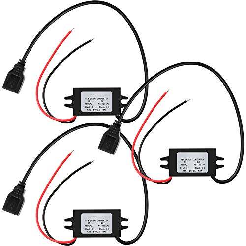 12V to 5V Direct Current Converter Buck Module USB Output Power Adapter Direct Current Power Adapter Converter Regulator Car Power Converter (3)
