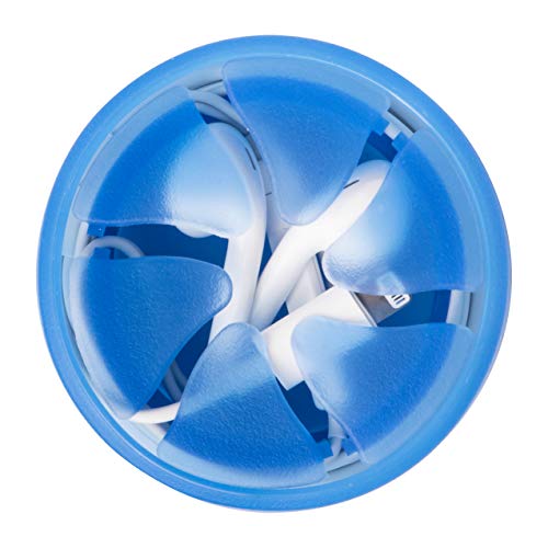Digital Innovations The Nest – Tangle-Free Earphone / Earbud Case, Durable and Compact Storage System, Blue