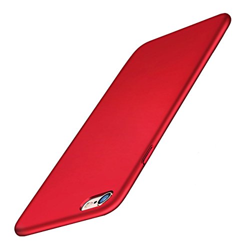 iBarbe iPhone 6 Case, iPhone 6s Case, Shock Absorption Scratch Resistant Bumper slim Hard Plastic Cover Case for apple iPhone 6 (2014)/iPhone 6s (2015) - Red