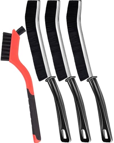 Altomoey Crevice Cleaning Brush, 3+1Pcs Hard Bristle Gap Cleaning Brush Tool for Tight Spaces, 2024 Dead Corners Multifunctional Cleaner Brush for Household Use Kitchens, Bathroom, and Window Grooves