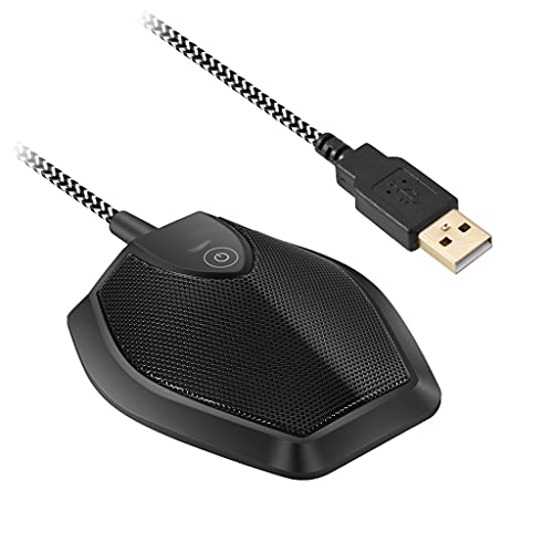 N/A Omni-Directional USB Condenser Microphone Mic for Meeting Business Conference Computer Laptop Voice Studio Speech Microphone