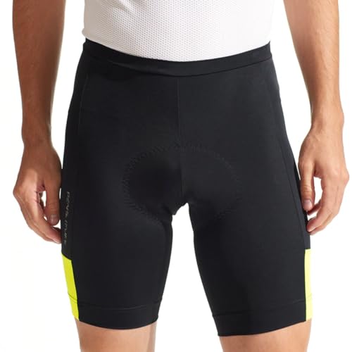 PEARL IZUMI Quest Short - Men's Black/Screaming Yellow, XL