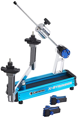 GAMMA X-2 Racquet Stringing Machine: X-Stringer X-2 Tennis String Machine with Stringing Tools and Accessories - Tennis, Squash and Badminton Racket Stringer - Tabletop Racket Restring Machines