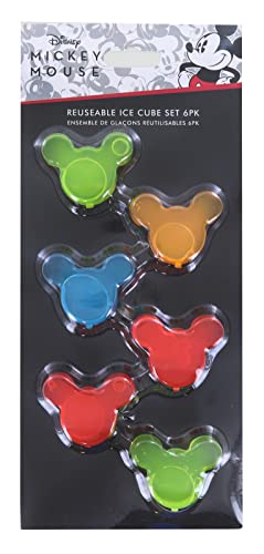 Seven20 Disney Mickey Mouse Reuseable Ice Cube Set - 6 Piece