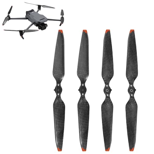 O'woda Carbon Fiber Propeller for DJI Mavic 3/ Mavic 3 Pro, Foldable Blades Replacement Parts Ultra-Light CW & CCW Props for DJI Mavic 3 Pro/Mavic 3/ Mavic 3 Classic/Mavic 3 Cine Accessories