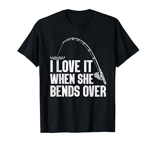 Funny Fishing Design For Men Women Fisherman Fishing Rod T-Shirt