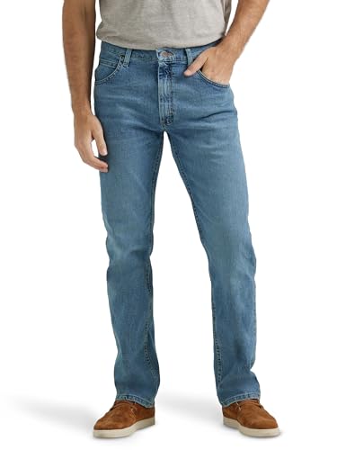 Wrangler Authentics Men's Classic 5-Pocket Regular Fit Jean, Vintage Blue Flex, 38W x 30L