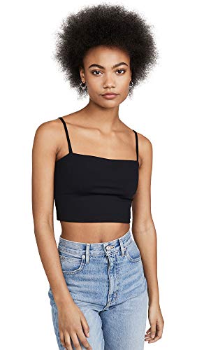 Susana Monaco Women's Crop String Top, Black, XS