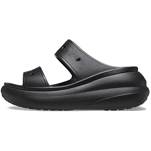 Crocs Unisex Crush Platform Sandals, Black, Numeric_9 US Men