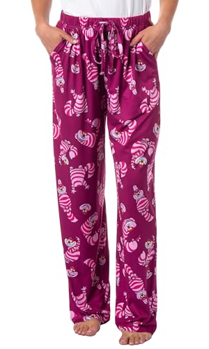 Disney Women's Alice in Wonderland The Cheshire Cat Lounge Sleep Pajama Pants (Medium)