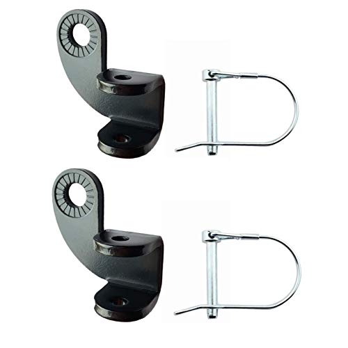 Wellshine 2 Set Bike Trailer Hitch Bicycle Stainless Steel 12.2MM-Hitch Coupler Compatible with Burley Trailers Adapter Replacement Connector to Pets Stroller (90°Coupler)