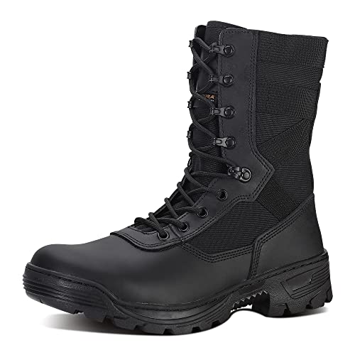 SAILOFO Men's Military Boots lightweight Tactical Boots jungle Hunting Hiking Boots Black Size 11.5