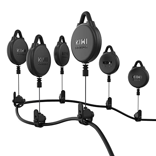 [Pro Version] KIWI design VR Cable Management, 6 Packs VR Pulley System Compatible with Quest 3/2/1/Rift S/Valve Index/HTC Vive/Vive Pro/HP Reverb G2/PSVR/PS VR2 Link Cables