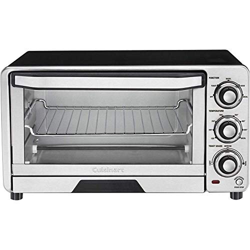 Cuisinart TOB-40FR Custom Classic Toaster Oven Broiler, Silver (Renewed)