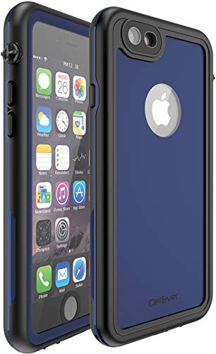 CellEver Waterproof Case for iPhone 6s Plus/iPhone 6 Plus, 5.5-Inch, Waterproof IP68 Certified Shockproof Sandproof Snowproof Dirtproof Full Body Sealed Protective Cover KZ-C (Navy Blue)