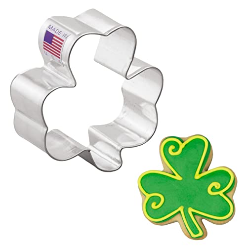Shamrock Cookie Cutter 2.5' Made in USA by Ann Clark
