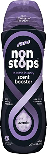 PULSE Non Stops Laundry Scent Boosters - Lavender Scent - Scent Boosting Beads - Long Lasting Fragrance (20.1 oz)