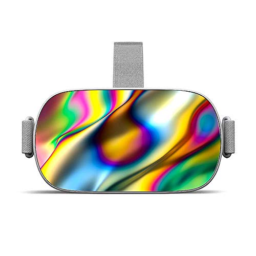 Skins Decals Wrap Compatible with Oculus Go VR - Oil Slick Rainbow Opalescent Design Awesome
