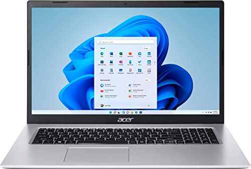 Acer Aspire 3 17.3' HD+ Premium Laptop | 11th Gen Intel Core i3-1115G4 | Intel UHD Graphics | Windows 11 Home | with Laptop Stand Bundle (Silver, 8GB DDR4 RAM | 256GB SSD)