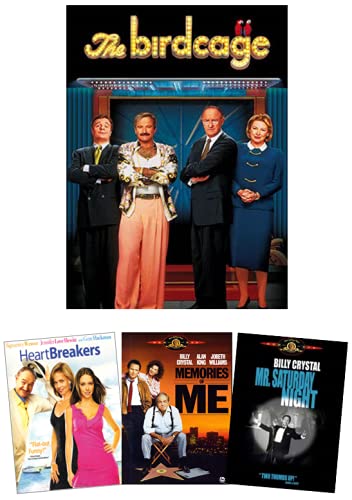 The Birdcage [DVD] Starring Robin Williams, Gene Hackman, Nathan Lane + 4 Bonus Movies – Heartbreakers / Memories of Me / Mr. Saturday Night