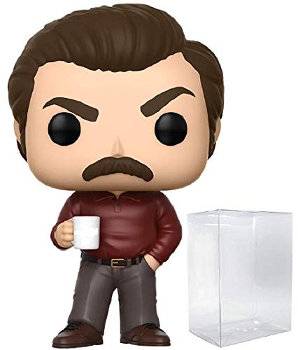 Parks and Recreation - Ron Swanson Pop! Vinyl Figure (Includes Compatible Pop Box Protector Case)