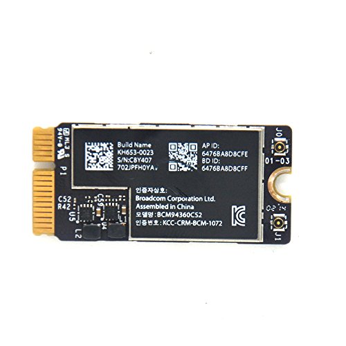 Pardarsey BCM94360CS2 WiFi Bluetooth Airport Wireless Card Replacement for MacBook Air 11' A1465 (2013, 2014, 2015) 13' A1466 (2013, 2014, 2015, 2017) (661-7465, 661-7481, 653-0023)