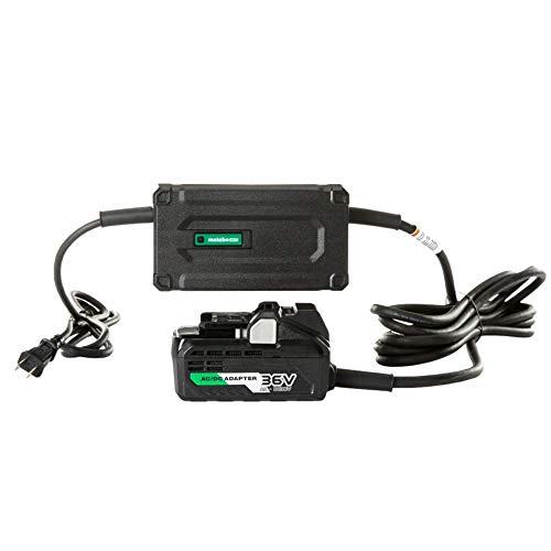 Metabo HPT MultiVolt AC Adapter | Power Source Option for All 36V MultiVolt Tools | 20 Ft Pivoting Cord | Can Be Used with Generators or Long Extension Cords | ET36A