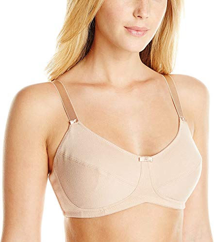 Amoena Women's Ruth Cotton Wire-Free Bra, Nude, 40A